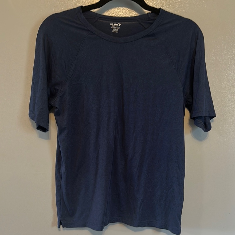 Old Navy Blue Crew Neck Short Sleeve Tee Cloud 94 soft fit